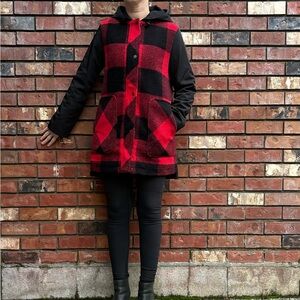 Pendleton Red and Black Plaid Jacket